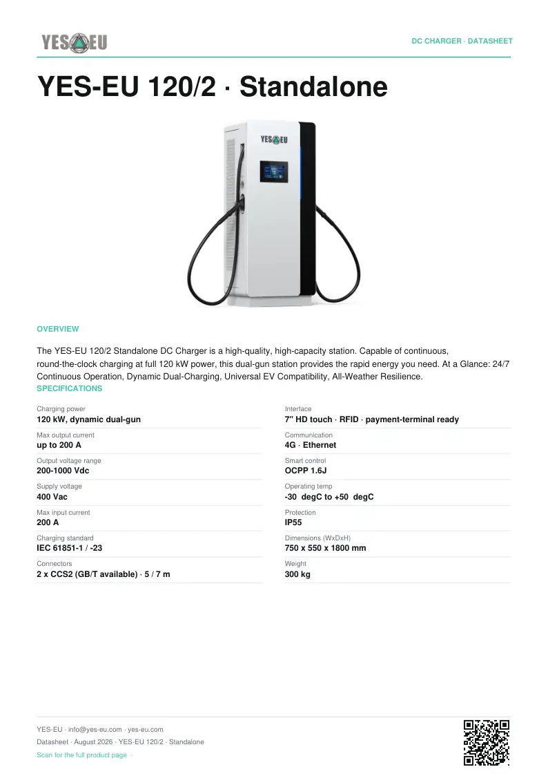 Preview of YES-EU 120/2 · Standalone datasheet (PDF)