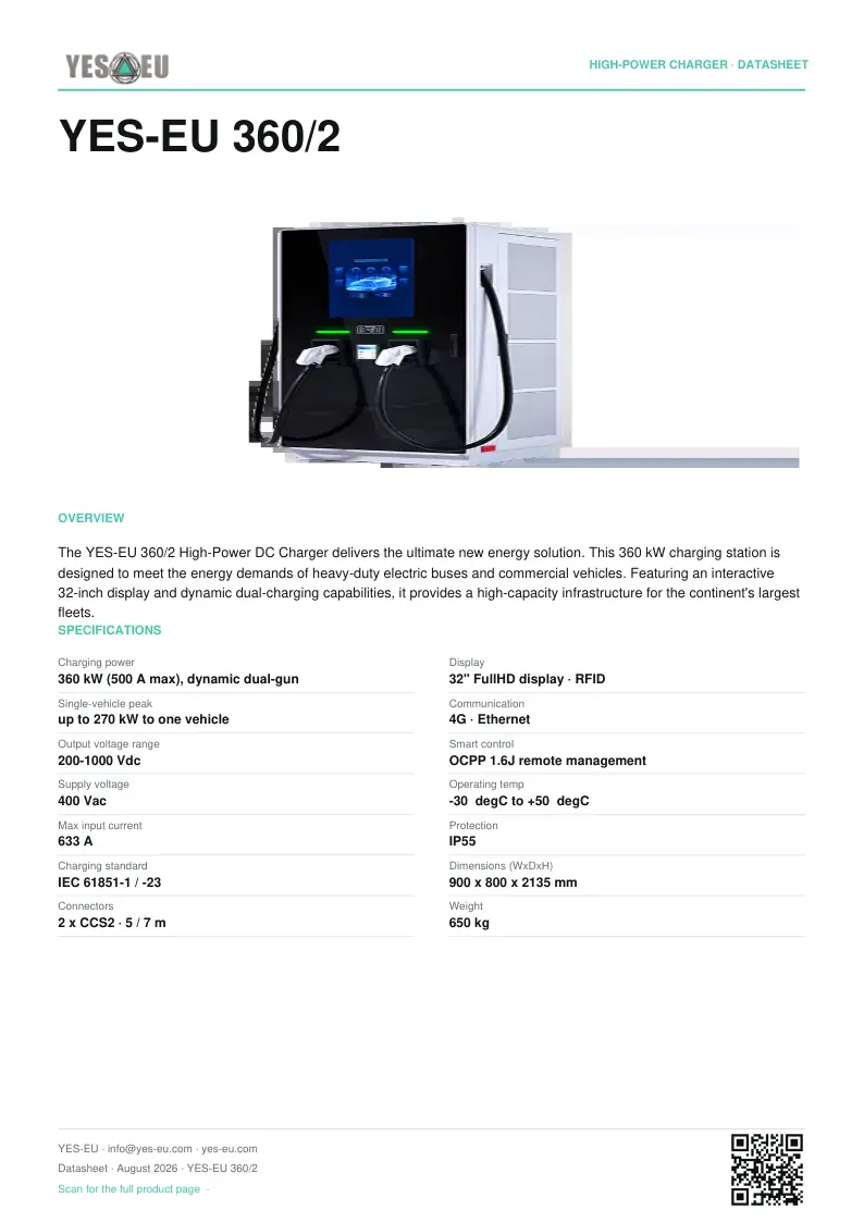 Preview of YES-EU 360/2 datasheet (PDF)