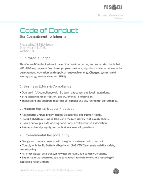 Preview of Code of Conduct