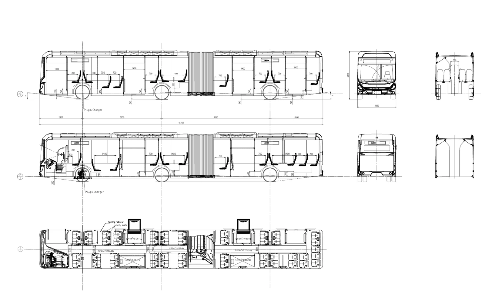 EU18 dimensioned layout and floor plan drawing