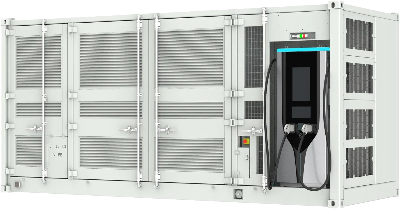 Mobile Storage and EV Charging container on a truck, ready for delivery