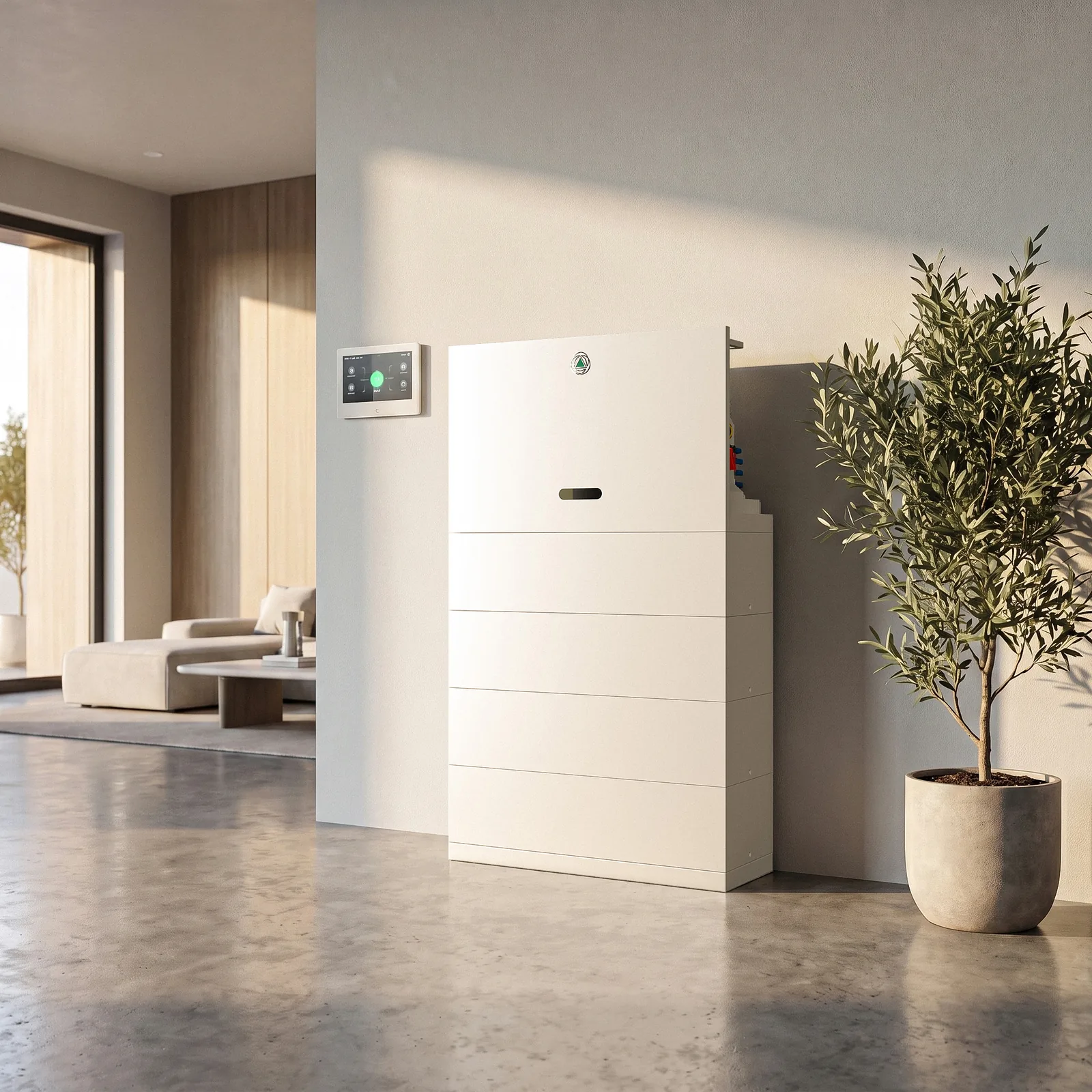 YES-EU Home Battery in a residential living space